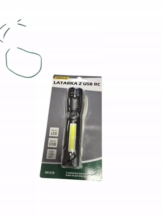 ФОНАРИК С USB RC 130 LM, фото 1