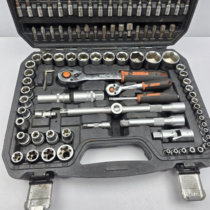 Торцевые головки 110 элементов 1/2", 1/4" Кейс NEO TOOLS, фото 4