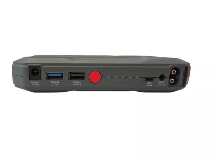 Устройство для пуска DEDRA Jump Стартер 12000 мАч USB-C LED Booster 44,4 Вт·ч, фото 4