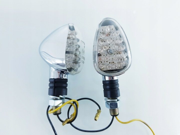 A197 ПОВОРОТНИКИ LED Хром Suzuki Honda Yamaha, фото 1