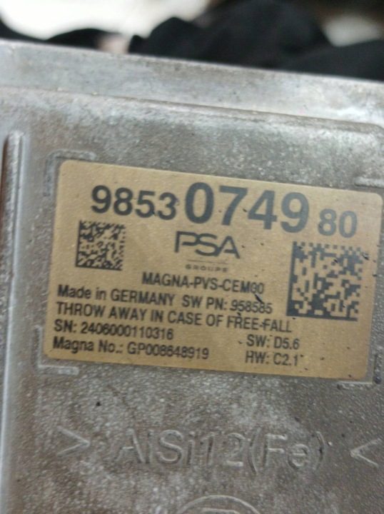 МОДУЛЬ УСИЛИТЕЛЬ МАГНИТОЛЫ НАВИГАЦИИ 9853074980 Opel Astra VI (2022- ) L, фото 4