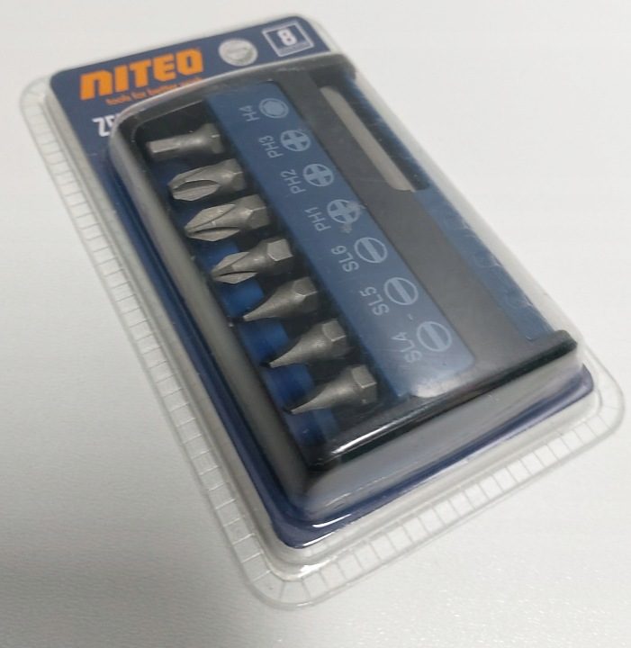 Комплект бит для wkretarki Niteo Tools 8 шт., фото 2
