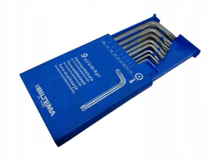 КОМПЛЕКТ КЛЮЧЕЙ TORX CR-V 9 шт. DUŻE 220 мм REDLOON, фото 4