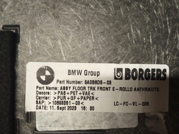 Обшивка багажника BMW OE 5A0B6D5, фото 3