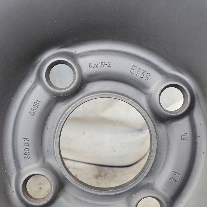 Штампованный диск OPEL 6.0" x 15" 4x100 ET 39, фото 3