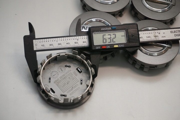 Оригинальные крышки 70/63mm NISSAN 40342-EB210 4X07A NSB2701011 grafitowe, фото 7