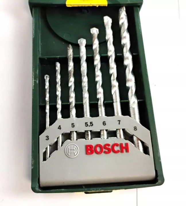 BOSCH комплект 7 сверл для бетона kamienia 3-8 мм, фото 3