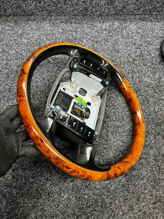 Руль деревянный VW tuareg мультифункциональный, фото 10