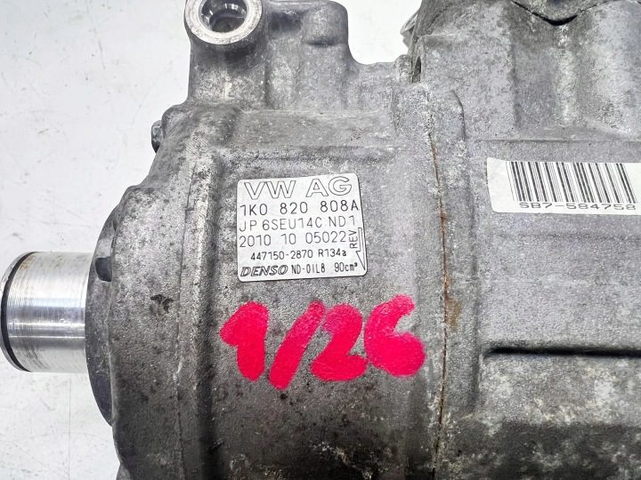 КОМПРЕССОР КОНДИЦИОНЕРА AUDI VOLKSWAGEN SEAT SKODA 1K0820808A 1/26, фото 7