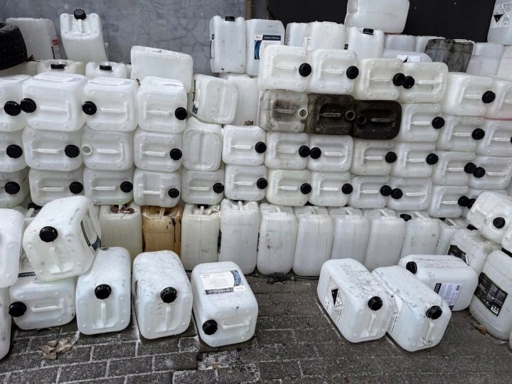 1x Бак канистра контейнер бидон на ВОДУ ТОПЛИВО 20L ЧЕРНОЕ, фото 3