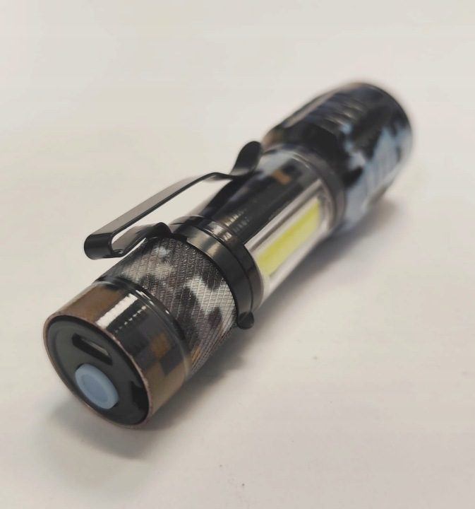 Фонарик ручной COB LED XP-E Mini велосипедный зум, фото 3