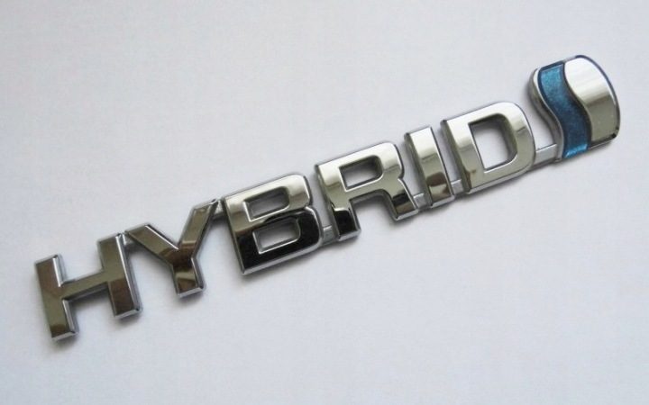 TOYOTA ГИБРИД - ЭМБЛЕМА ЗНАЧОК НАДПИСЬ - ОРИГИНАЛ, фото 1