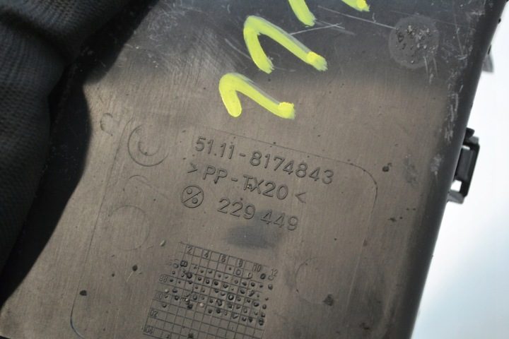 Воздуховод тормоза передний левый BMW E39 № 8174843, фото 4