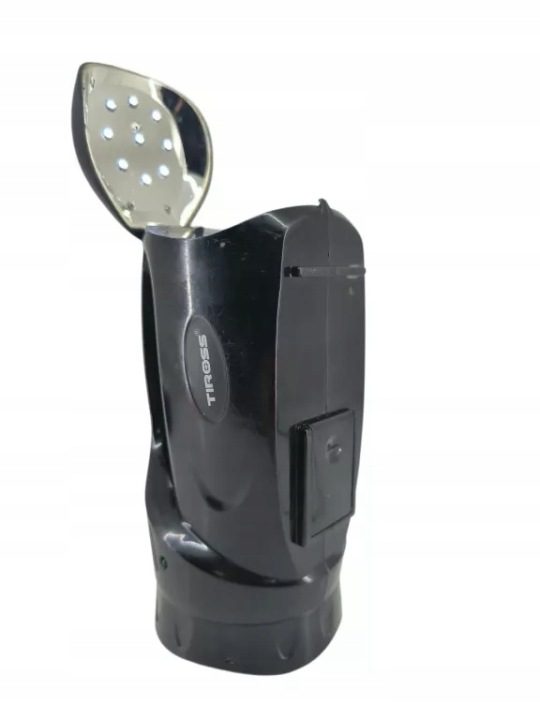 Фонарик аккумуляторный Tiross LED черный 14 см, фото 4