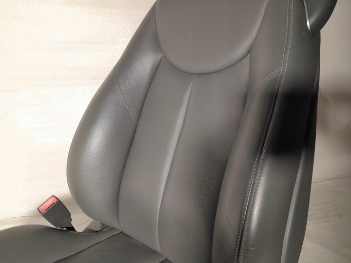 Mercedes SL500 R230 сиденье левое кожаное подогреваемое электрическое блоки управления, фото 4