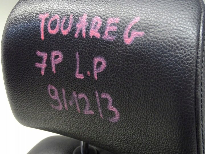 Сиденье левое переднее водителя VW Touareg II 7P кожаное механическое, фото 8