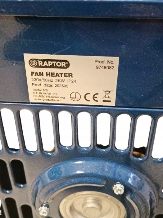 ОТОПИТЕЛЬ ЭЛЕКТРИЧЕСКИЙ ВЕНТИЛЯТОР HEATER FARELKA 2000W 2 кВт, фото 2