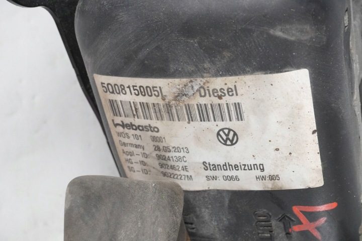 АВТОНОМНЫЙ ОТОПИТЕЛЬ WEBASTO VW SKODA SEAT AUDI 5Q0815005L 9024624E, фото 9