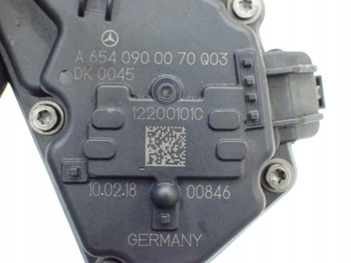 ДРОССЕЛЬНАЯ ЗАСЛОНКА ОРИГИНАЛ A6540900070 MERCEDES E-КЛАСС W213 E200D 2.0 CDI 18 г., фото 4