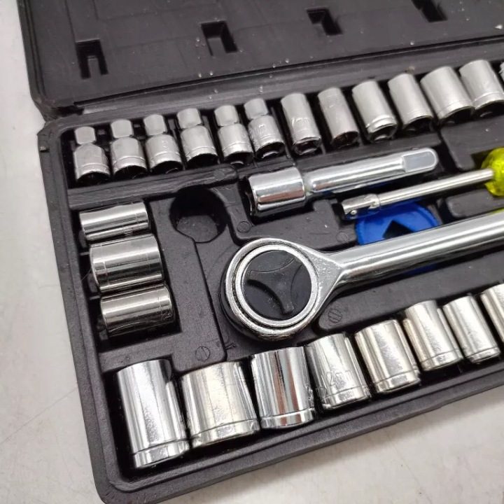 Комплект Торцевых головок Шестигранник Torx Трещотка 1/4 Инструментов 46 шт., фото 2