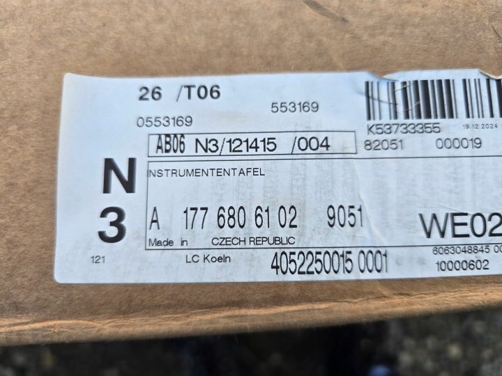 MERCEDES A КЛАСС W177 ПАНЕЛЬ КОНСОЛЬ ТОРПЕДО НЕ ВОССТАНОВЛЕННОЕ ! A1776806102, фото 8