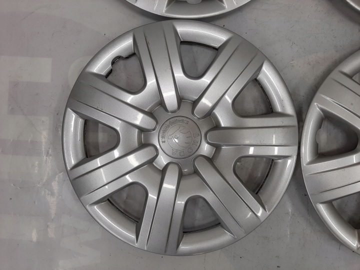 4× Колпак Skoda OE Оригинальный 14" серебристый, фото 3