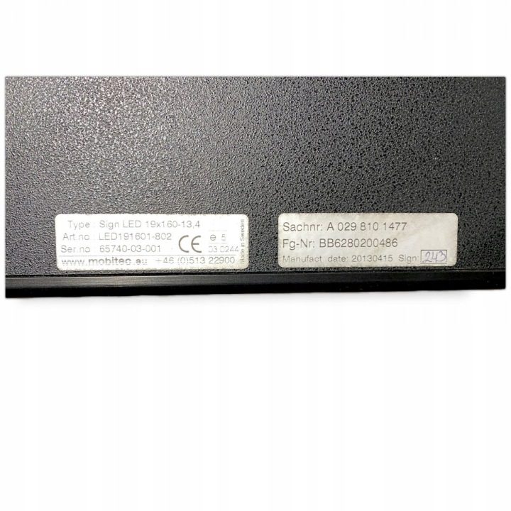 A0298101477 MERCEDES-BENZ Знак места назначения автобуса, передний, фото 5