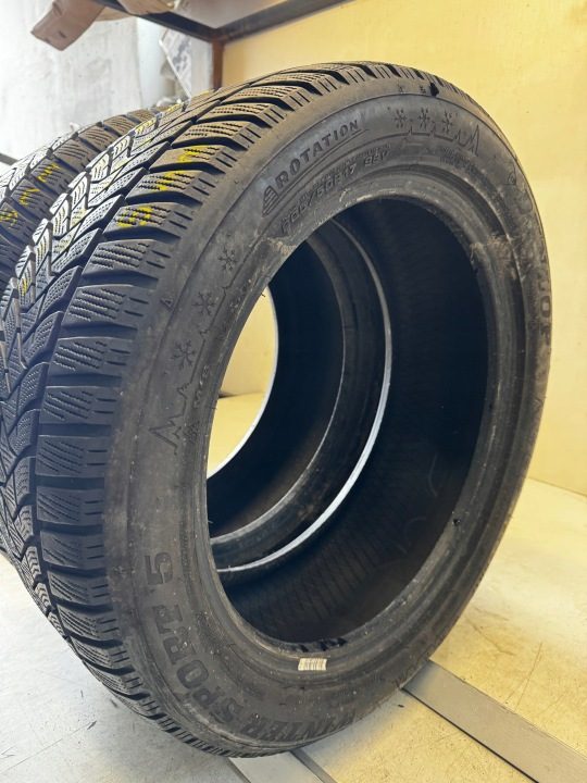 2× Шина зимняя Dunlop Winter Sport 5 225/50R17 98 В сцепление на снегу (3PMSF), защита диска, усилитель (XL), фото 4