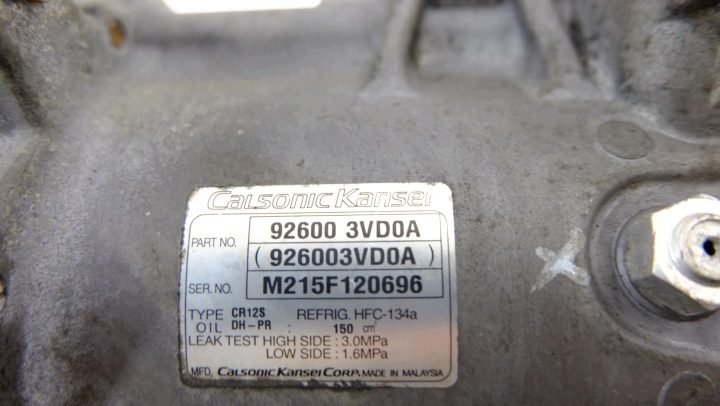 NISSAN JUKE F15 1.5 DCI КОМПРЕССОР КОНДИЦИОНЕРА 926003VD0A, фото 2
