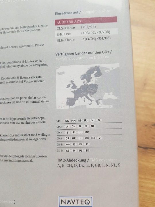 Карта для навигации Европа Mercedes-Benz E-Класс CLS SLK пластина CD/DVD, фото 4