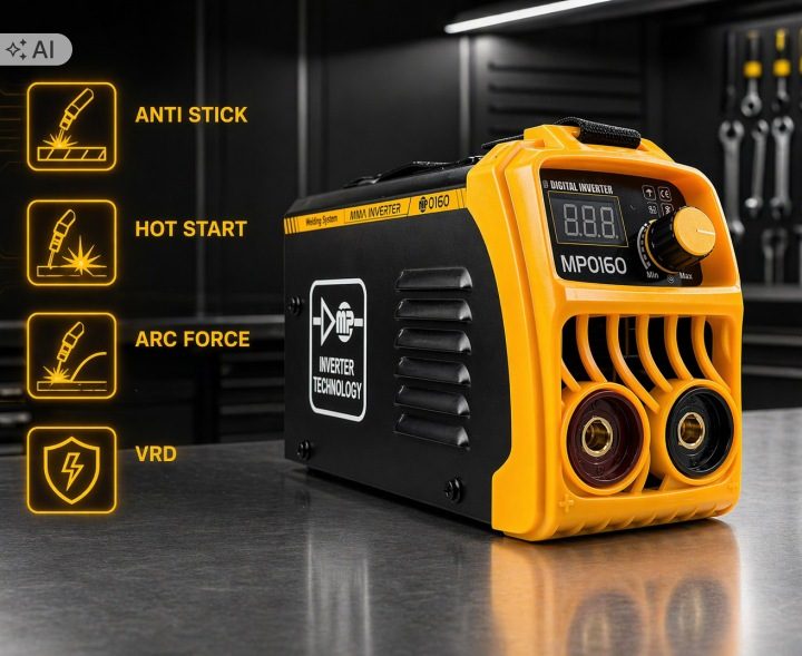 Сварочный инвертор Majster Pro 160A MMA/TIG с maską и LCD, фото 4