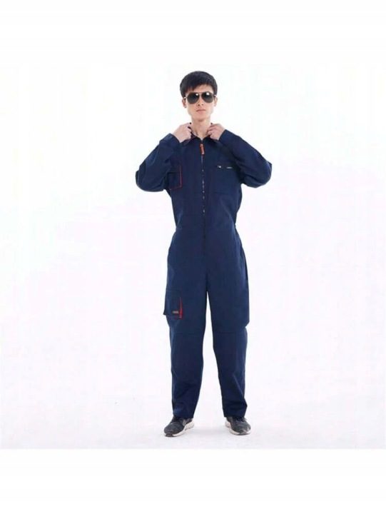 SHEIN КОМБИНЕЗОН БЕЗОПАСНОСТИ UNISEX НА ЗАМОК ТЕМНО-СИНИЙ, фото 4