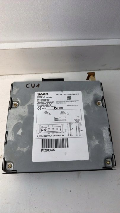 Модуль электронный блок телефон и навигация Saab 9-3 II 93 12805675, фото 1
