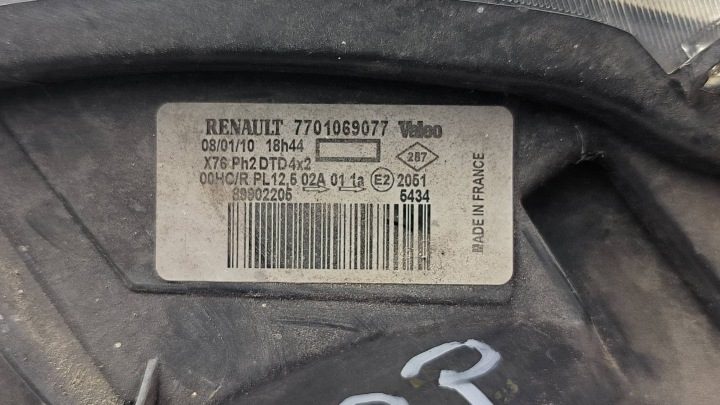 ФАРА ПРАВАЯ ПЕРЕДНЯЯ 7701069077 RENAULT KANGOO I РЕСТАЙЛИНГ, фото 4