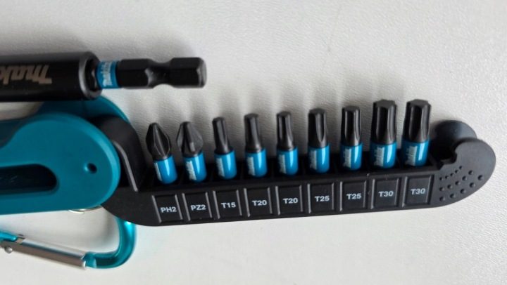 Комплект бит Torx Makita 25 мм 10 шт. E-15811 брелок karabinek, фото 5