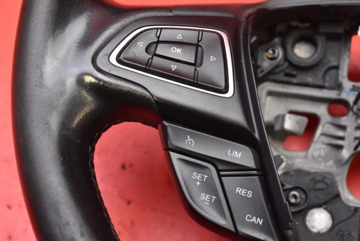 РУЛЬ КОЖАНЫЙ МУЛЬТИФУНКЦИОНАЛЬНЫЙ F1EB3600JE3ZHE FORD FOCUS MK3 РЕСТАЙЛИНГ 14-20, фото 2