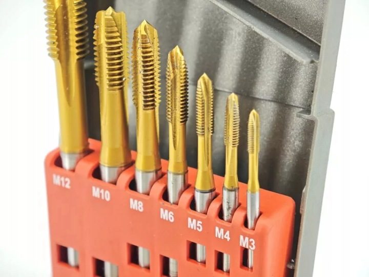 Комплект метчиков Fanar M3-M12 maszynowe skrętne kobaltowe Z2-513X15-0310, фото 3