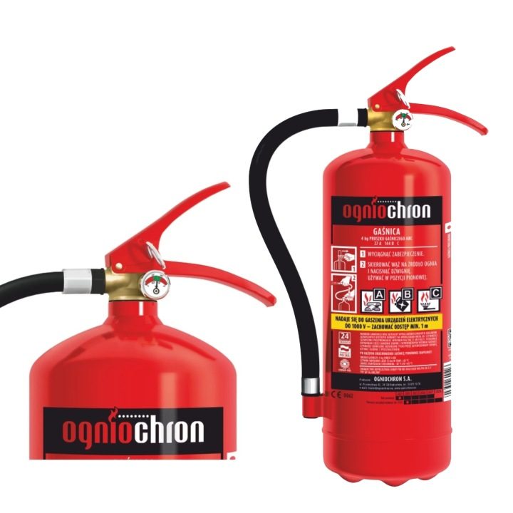 Огнетушитель порошковый Ogniochron GP-4x ABC/MP 4 кг, фото 1