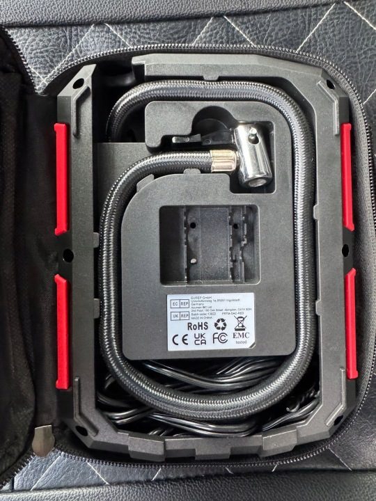 Компрессор для шин Fortem переносной манометр 12V Cyfrowa LCD, фото 3