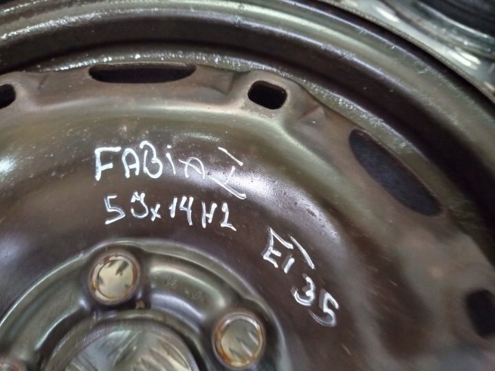4× Штампованный диск Skoda OE 5.0" x 14" 5x112, фото 4