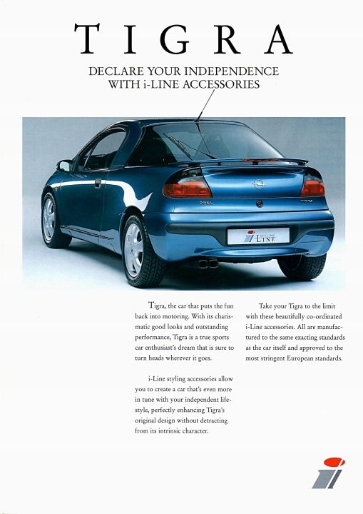 ПРОСПЕКТ IRMSCHER OPEL TIGRA, фото 1