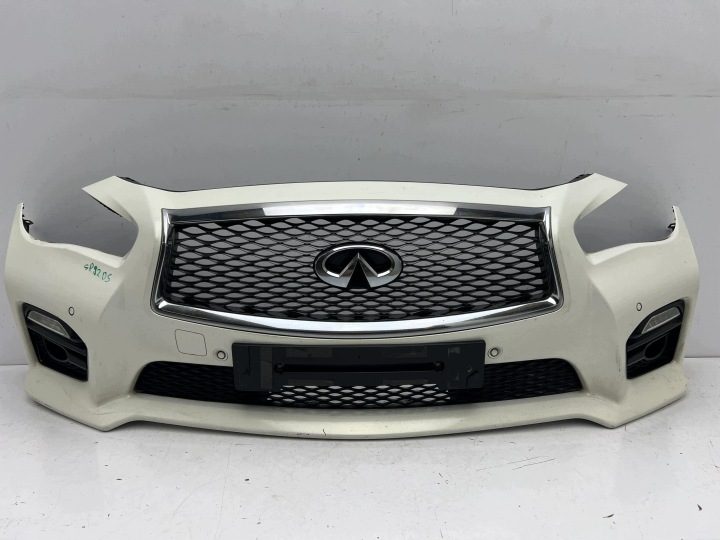 Infiniti Q50 Sport бампер передний решетка LED в сборе QAA, фото 1