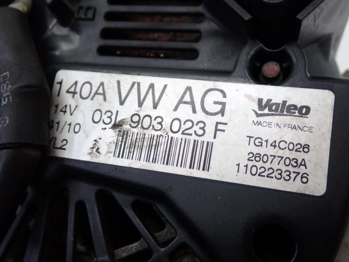 Генератор оригинал 03L903023K Seat Leon II VW Golf VI 1.6 TDI CAY 10 г., фото 6