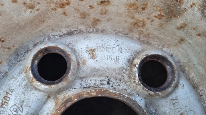 Штампованный диск Volkswagen OE 7D0601027A 6.0" x 15" 5x112 ET 55, фото 3