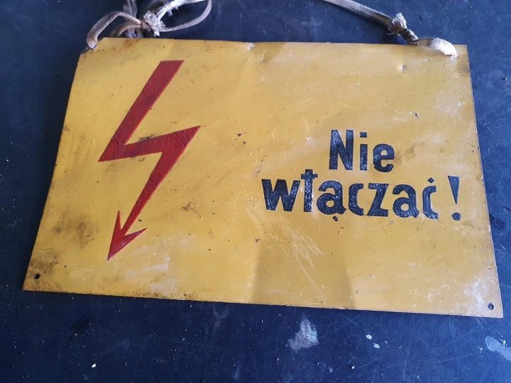 ТАБЛИЧКА INFORMACYJNA ПНР НЕ WŁĄCZAĆ ОРИГИНАЛ, фото 3
