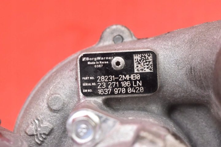 ТУРБИНА 28231-2MHB0 HYUNDAI TUCSON 4 IV 1.6 ГИБРИД 180 Л.С.,, фото 8