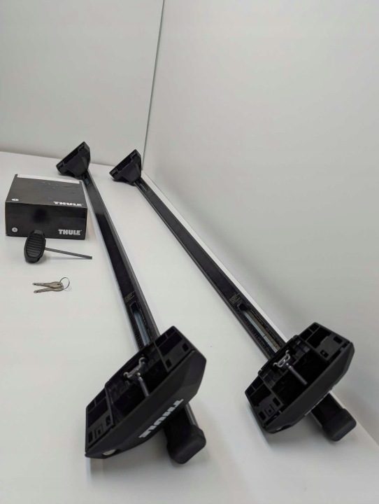 Багажник на крышу Thule SquareBar EVO 7123 + Комплект 186201 + Stopy 7106, фото 7