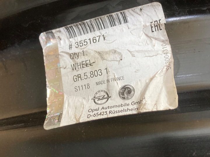 4× Штампованный диск Opel OE 7.0" x 17" 5x108 ET 42, фото 15