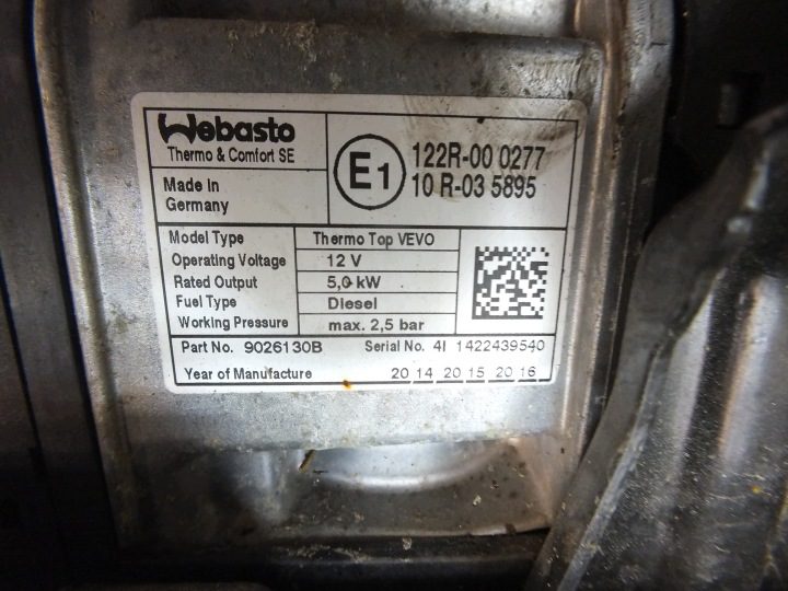 VW TOURAN I РЕСТАЙЛИНГ II 2010-2015 АВТОНОМНЫЙ ОТОПИТЕЛЬ WEBASTO 1K0815065AT, фото 4