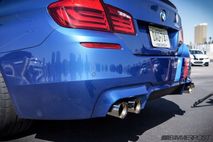 BMW M5 F10 Насадки глушителя Akrapovic Tytan Performance, фото 5